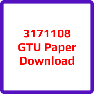 3171108 GTU Paper Download