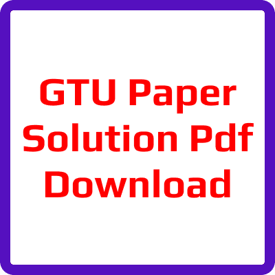 GTU Paper Solution PDF Download