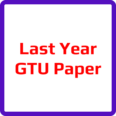 Last Year GTU Paper